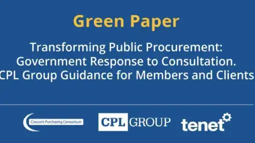 Image - Transforming Procurement - Response to the Green Paper