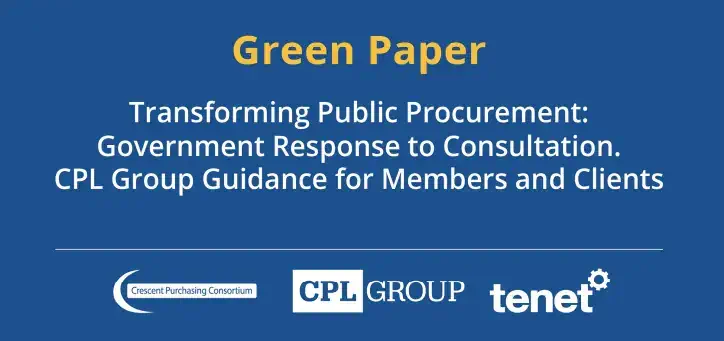 article image - Transforming Procurement - Response to the Green Paper
